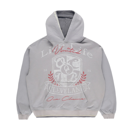 GREY UNITED TRIPLE LAYER HOODIE