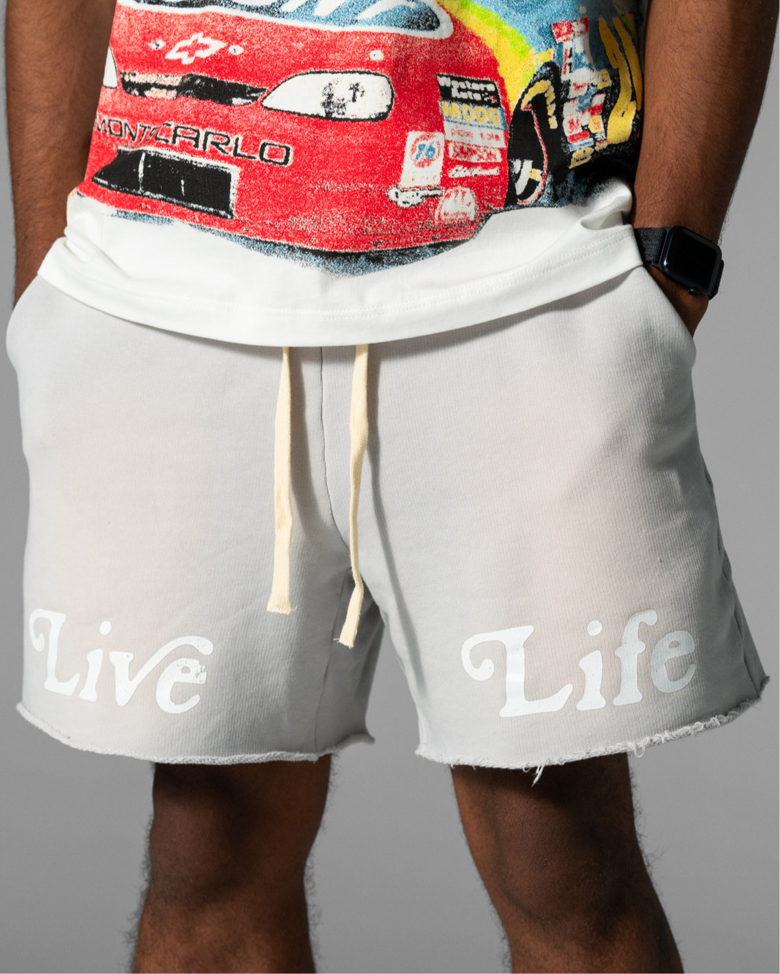 LIVE LIFE GREY SHORTS