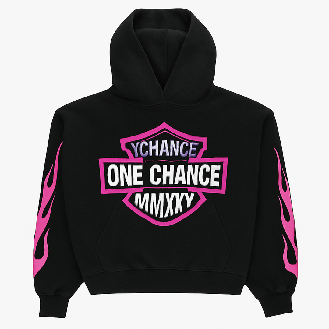 MMXXV PINK FLAME HOODIE