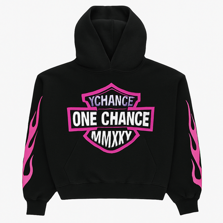 MMXXV PINK FLAME HOODIE