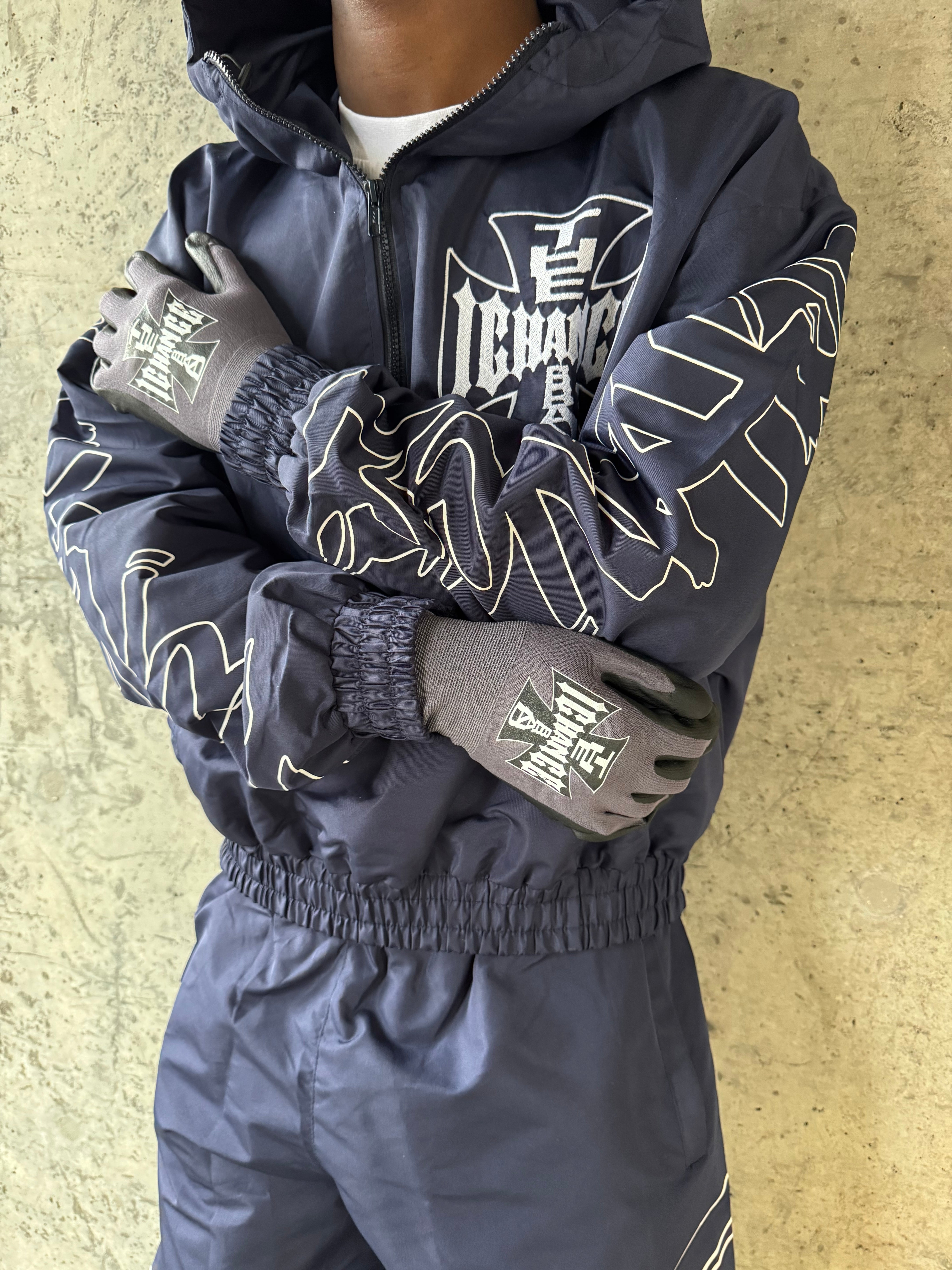 NAVY BLUE TRACK JACKET