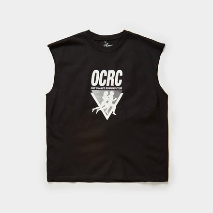 BLACK RUNNING CLUB SLEEVELESS TEE
