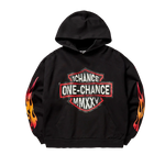 MMXXV FLAME BLACK HOODIE