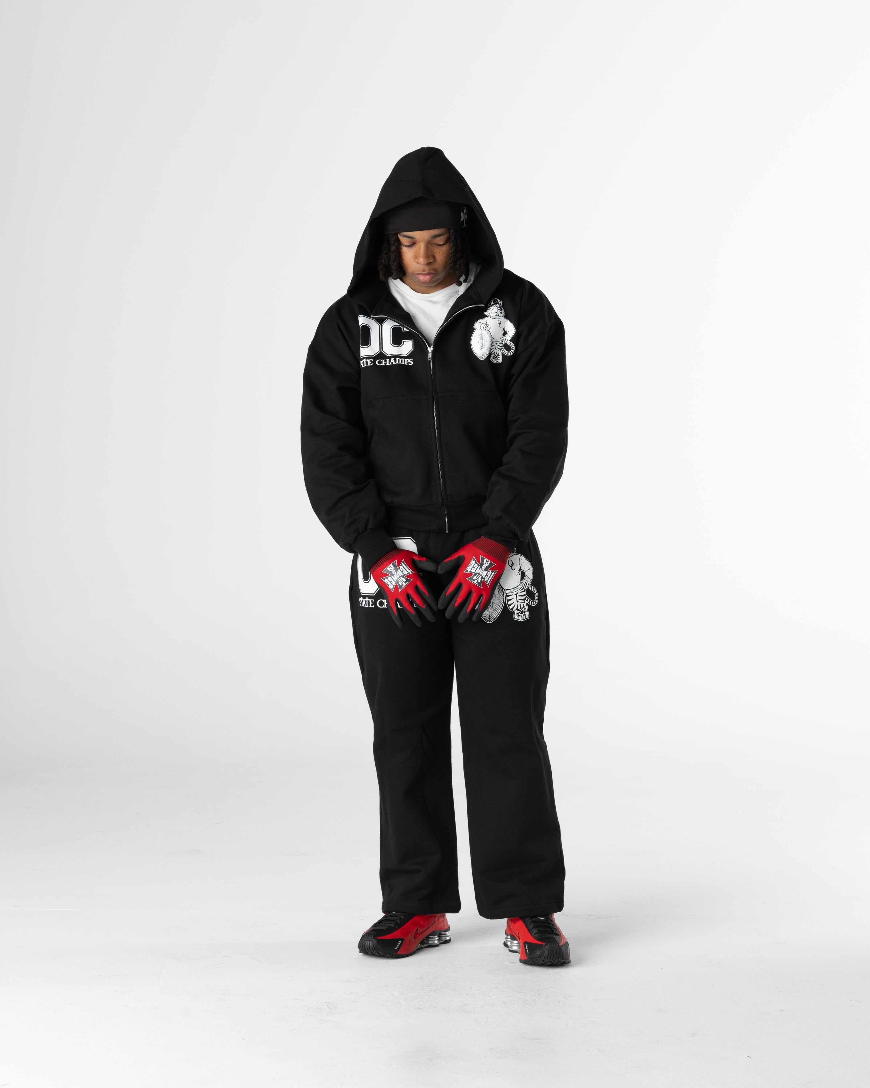 BLACK STATE CHAMPS ZIP UP