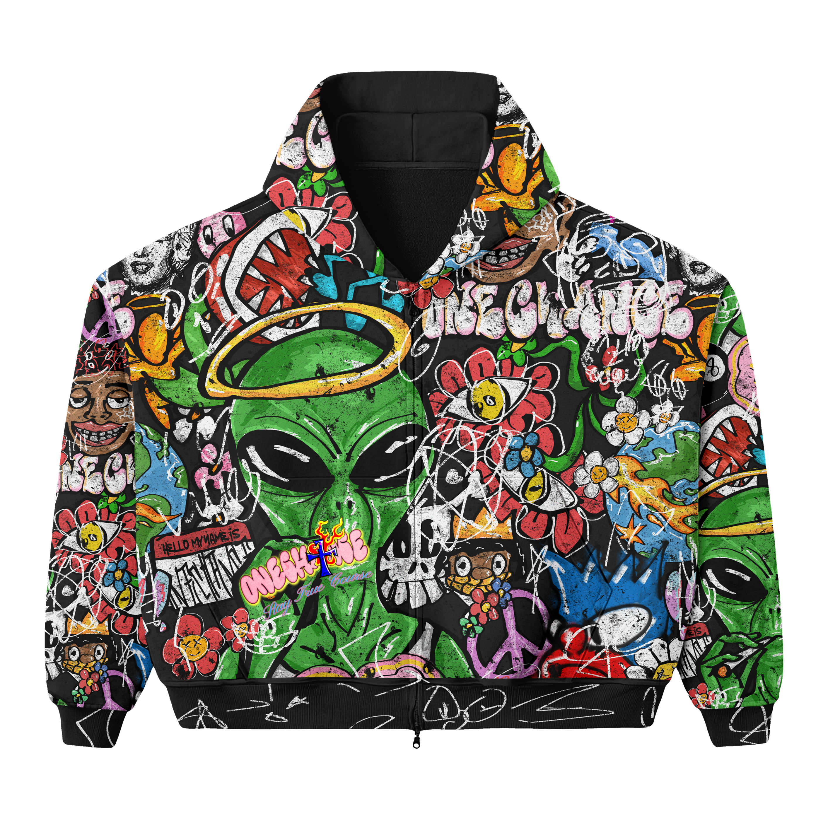 EMOTIONS ALL OVER 2.0 ZIP UP