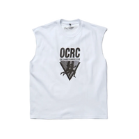 WHITE RUNNING CLUB SLEEVELESS TEE