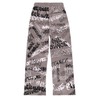GRAY GRAFFITI SWEATPANTS