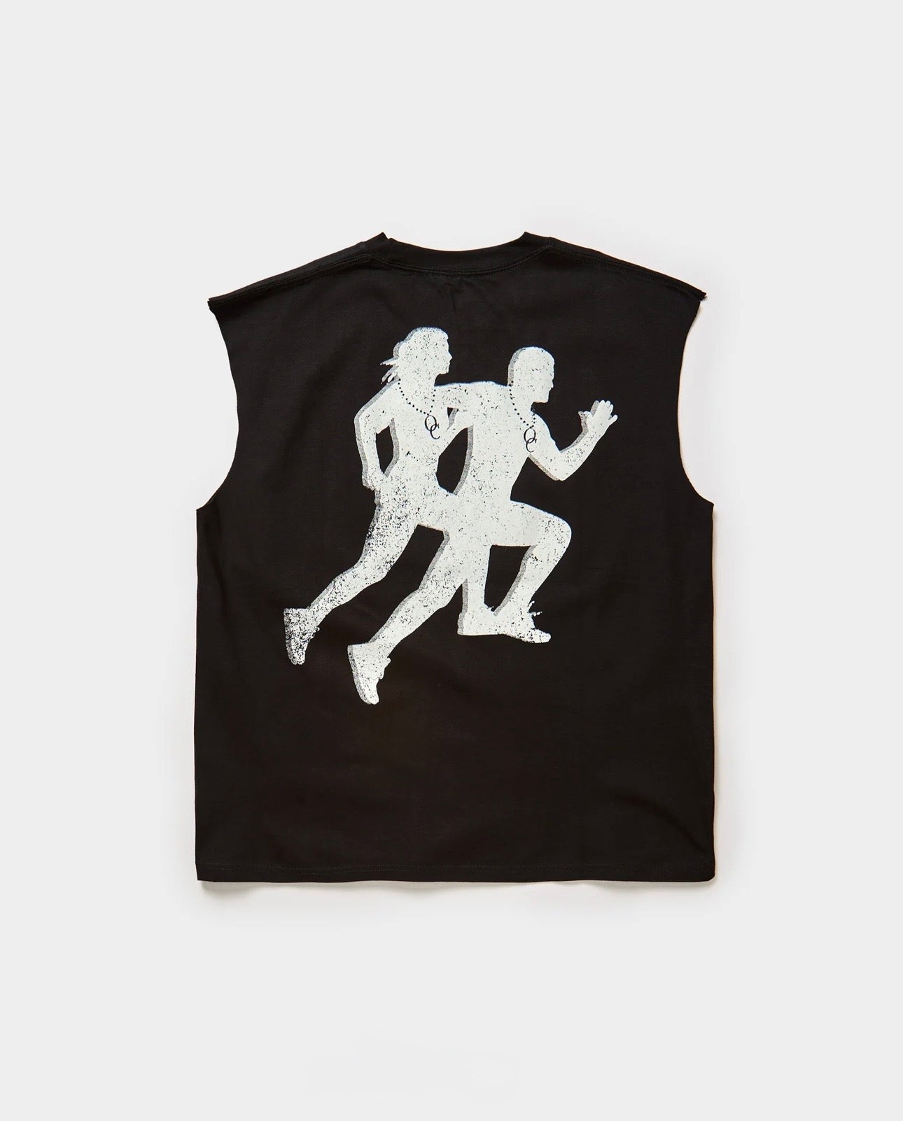 BLACK RUNNING CLUB SLEEVELESS TEE