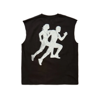 BLACK RUNNING CLUB SLEEVELESS TEE