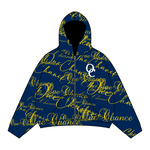 CURSIVE ZIP UP