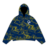 CURSIVE ZIP UP