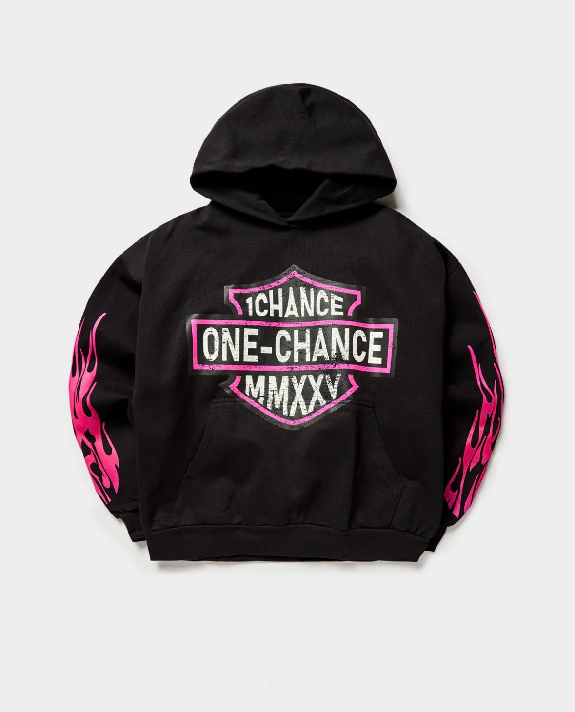 MMXXV PINK FLAME HOODIE