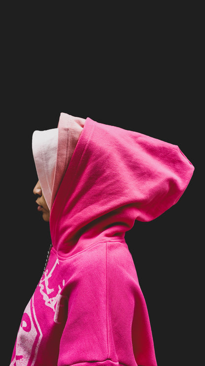 PINK UNITED TRIPLE LAYER HOODIE