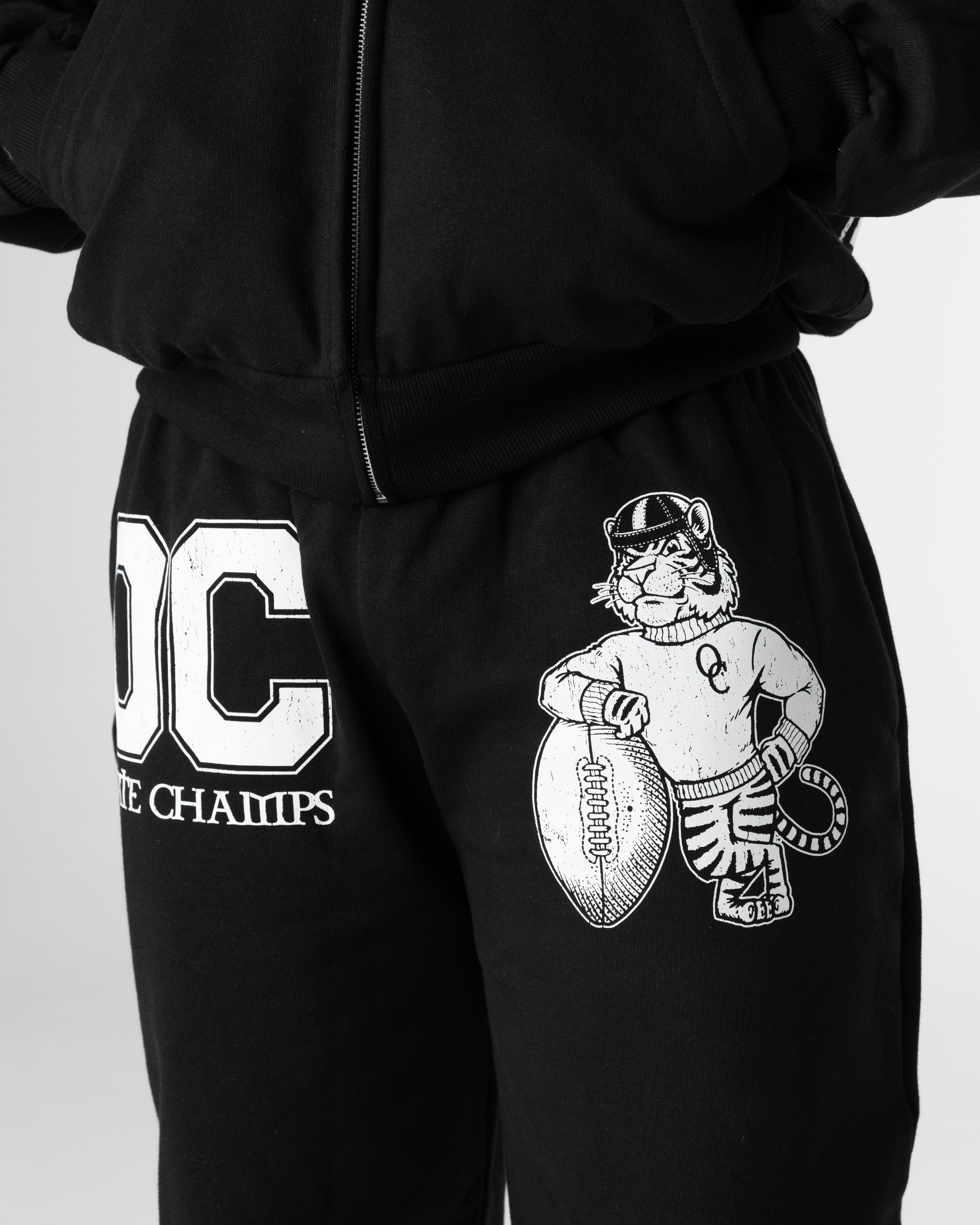 BLACK STATE CHAMPS SWEATPANRS