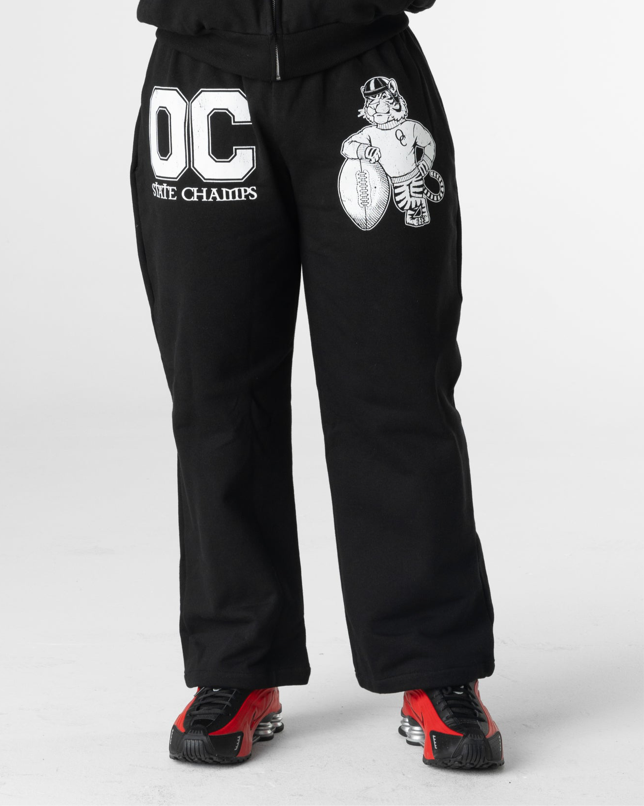 BLACK STATE CHAMPS SWEATPANRS