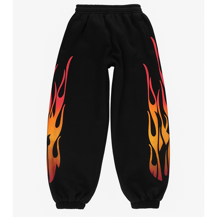 MMXXV FLAME BLACK PANTS