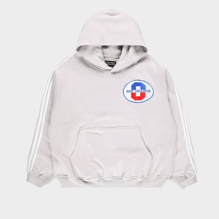 GREY ATHELTICS STRIPPED HOODIE