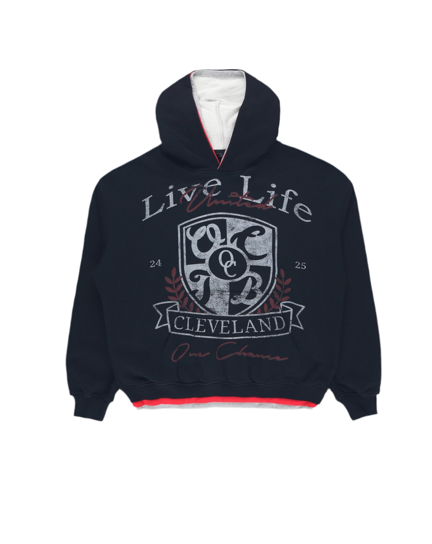 BRED UNITED TRIPLE LAYER HOODIE