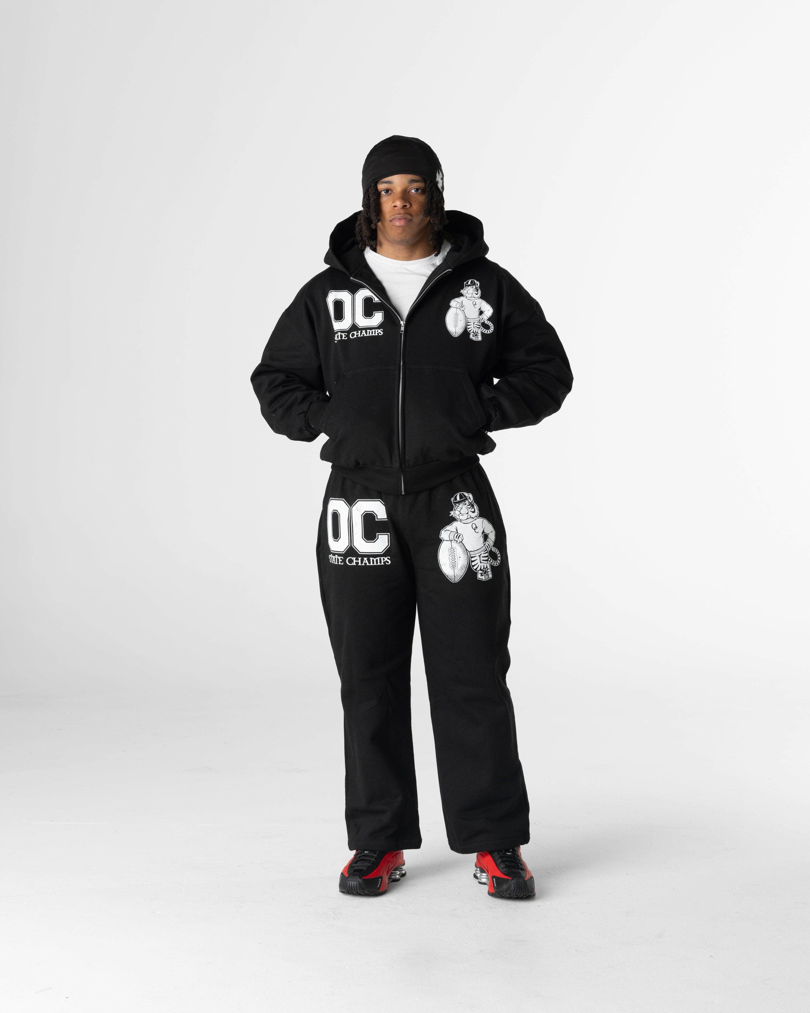 BLACK STATE CHAMPS SWEATPANRS