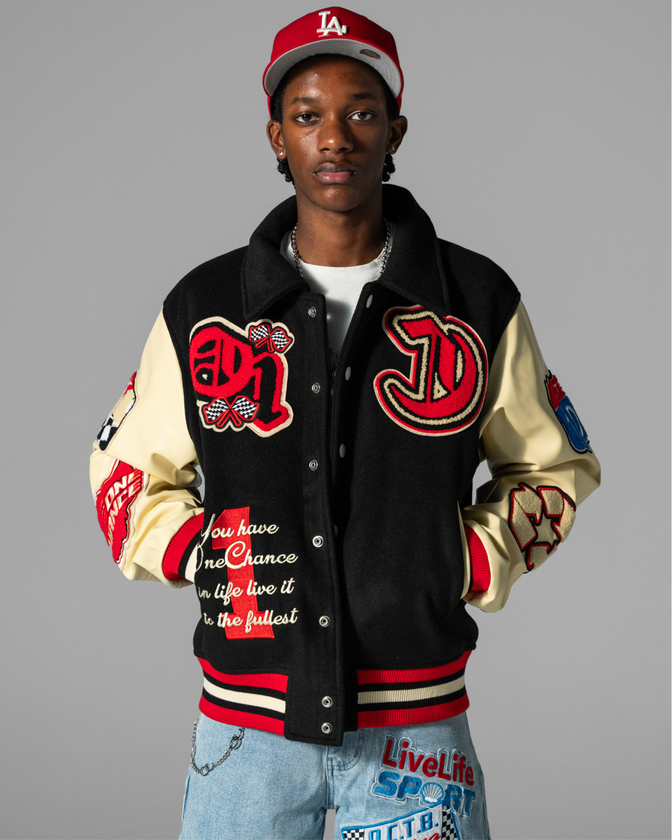 RACING TEAM VARSITY JACKET