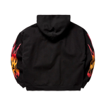MMXXV FLAME BLACK HOODIE