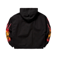 MMXXV FLAME BLACK HOODIE