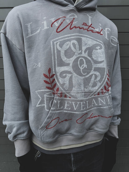 GREY UNITED TRIPLE LAYER HOODIE