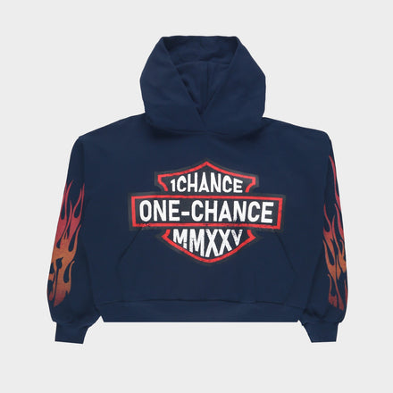 MMXXV FLAME NAVY HOODIE