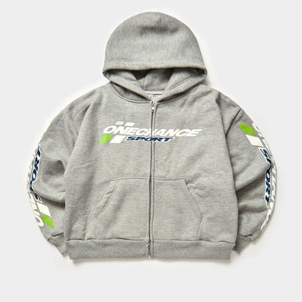 GREY SPORT ZIP UP