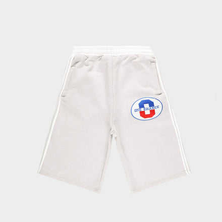 GREY ATHELTICS STRIPPED 3/4 SHORTS