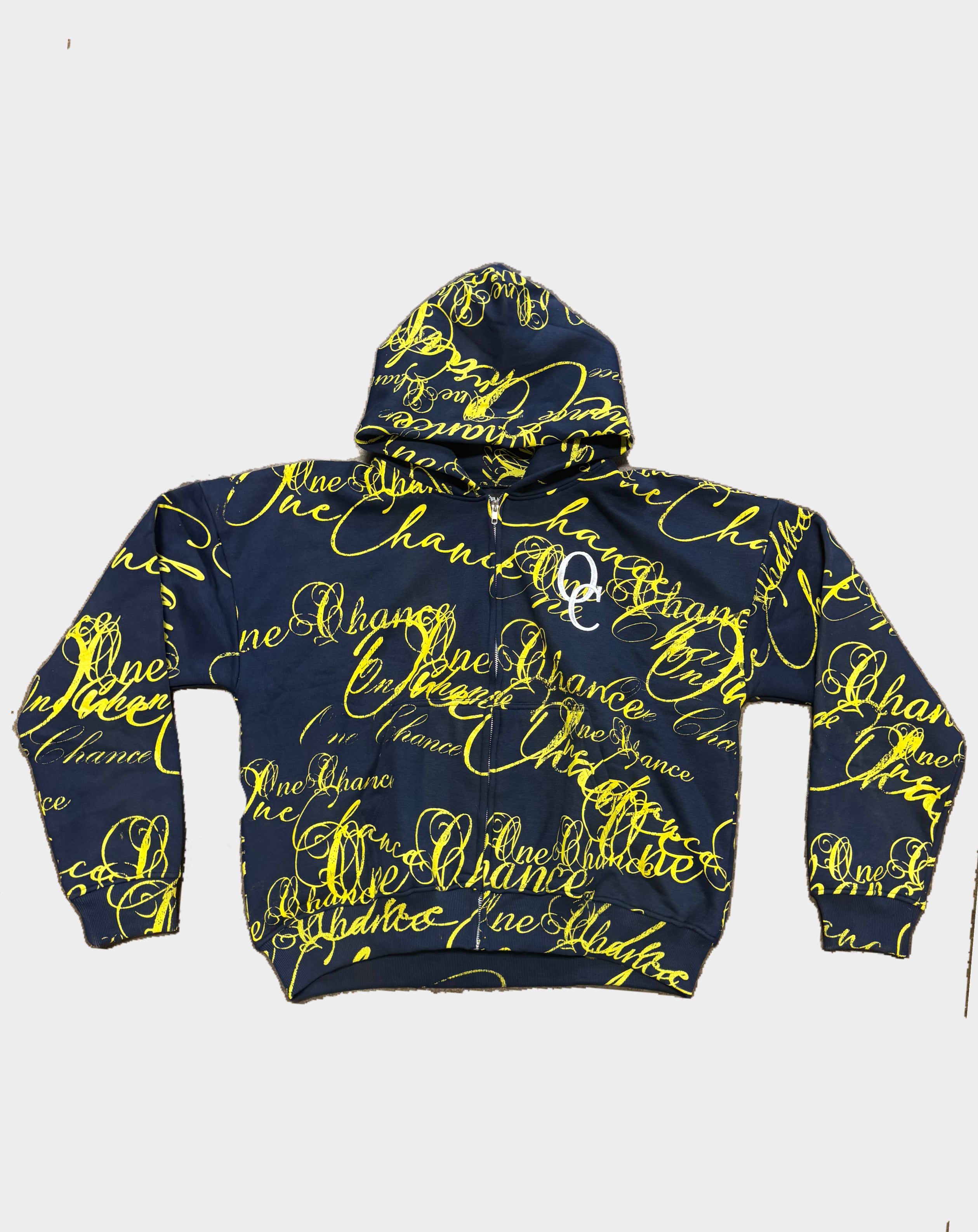 CURSIVE ALL OVER ZIP UP