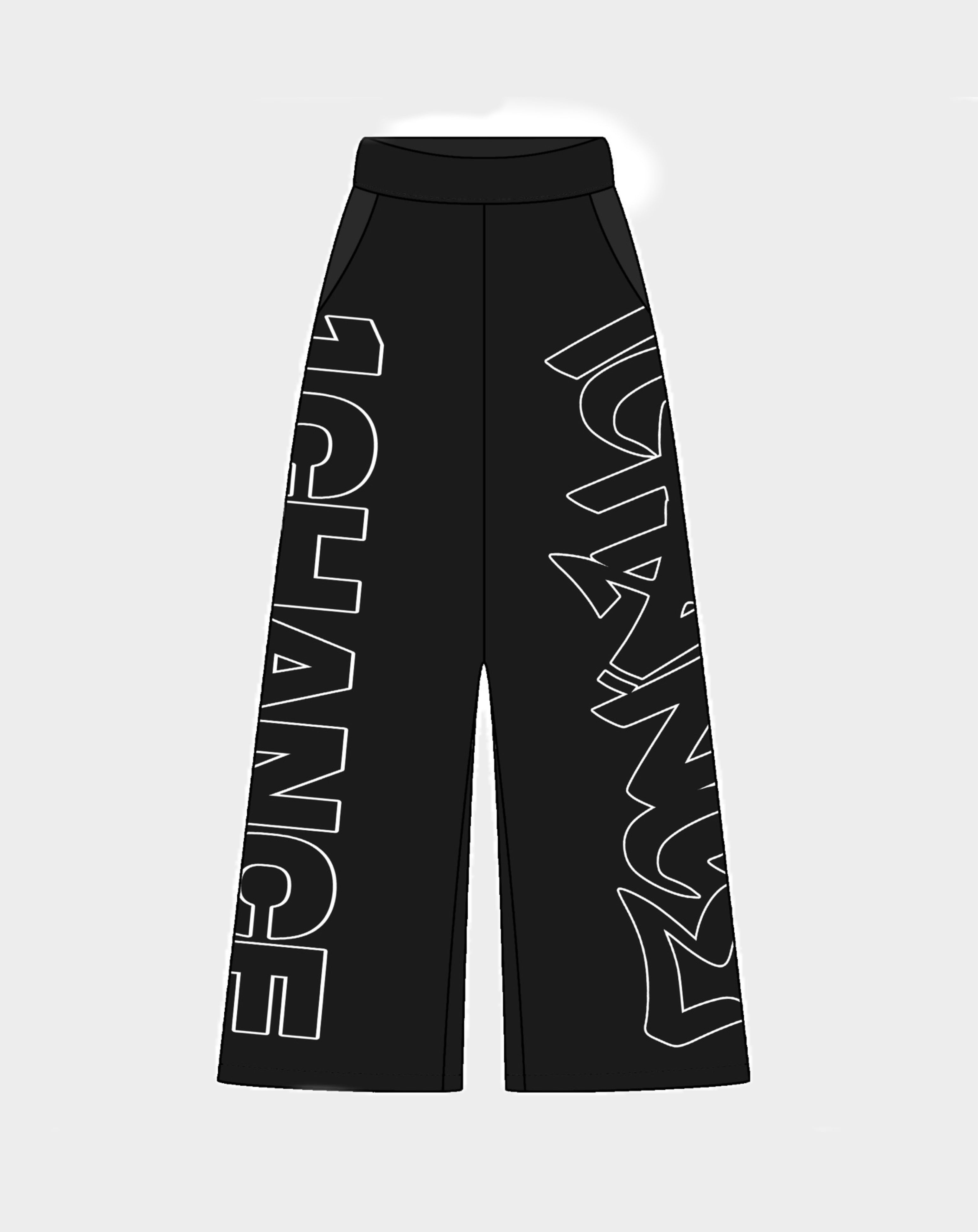 BLACK TRACK PANTS