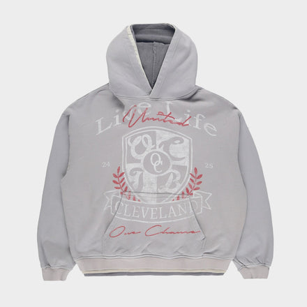GREY UNITED TRIPLE LAYER HOODIE